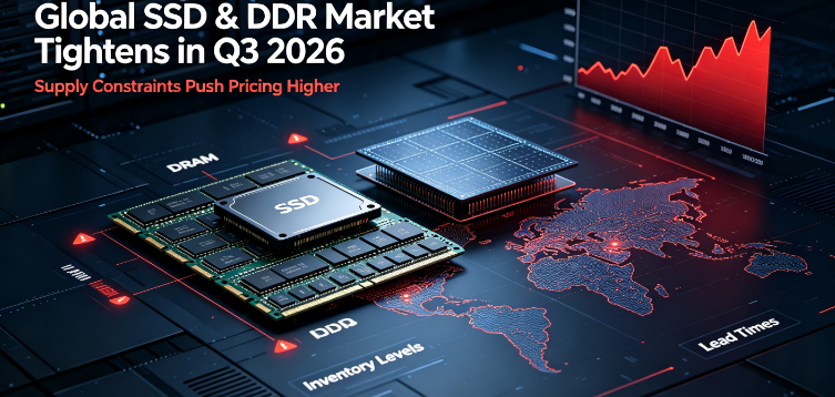 2026 ஆம் ஆண்டின் Q3 இல் உலகளாவிய SSD & DDR விலைகள் ஏஐ-டிரைவன் டைட் சப்ளையின் மத்தியில் அதிகரித்தன; GUDGA உலகளாவிய B2B கூட்டாளர்களுக்கான நிலையான விநியோகத்தை பராமரிக்கிறது